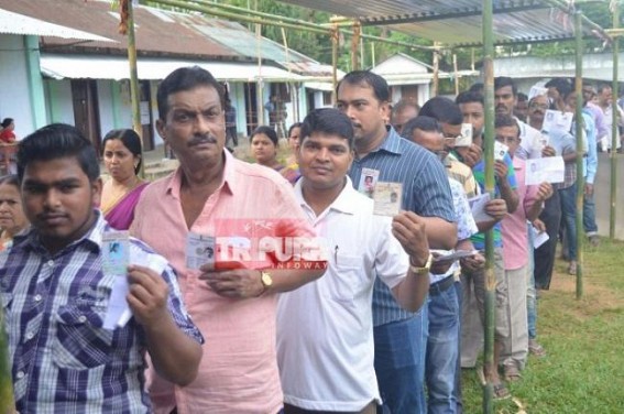 Polling underway in Tripura Assembly by-poll, 42% vote cast recorded in first 5 hours 